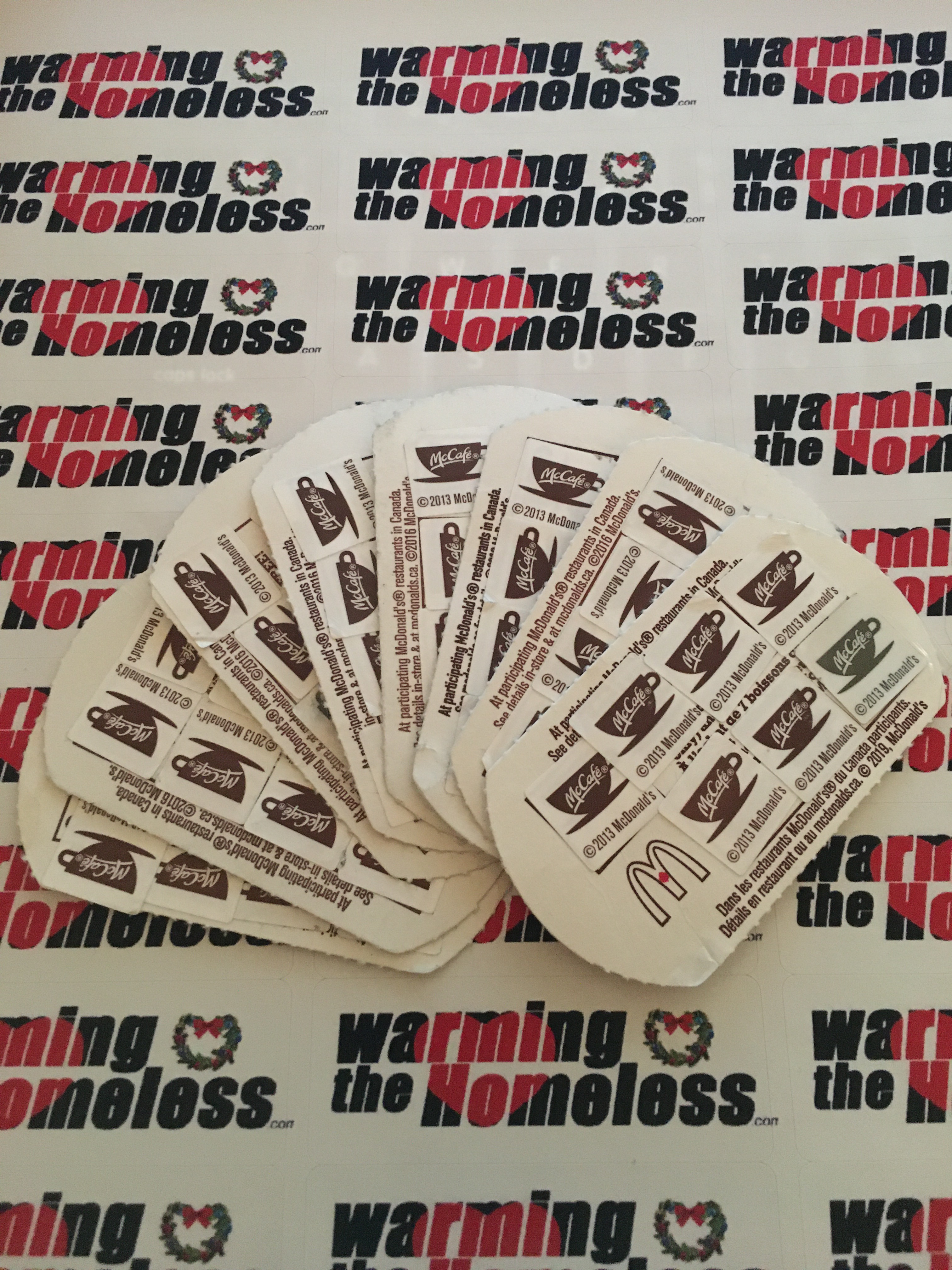 Donations McD's Coffee Cards - Kam & Gen